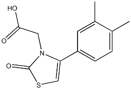 [4-(3,4-dimethylphenyl)-2-oxo-1,3-thiazol-3(2H)-yl]acetic acid Structure