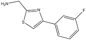 [4-(3-fluorophenyl)-1,3-thiazol-2-yl]methanamine Struktur