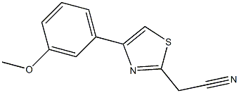 [4-(3-methoxyphenyl)-1,3-thiazol-2-yl]acetonitrile Struktur