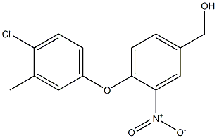 [4-(4-chloro-3-methylphenoxy)-3-nitrophenyl]methanol,,结构式