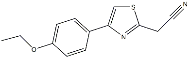 [4-(4-ethoxyphenyl)-1,3-thiazol-2-yl]acetonitrile 化学構造式