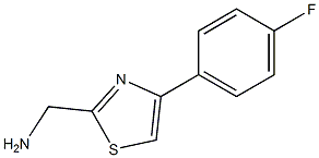 [4-(4-fluorophenyl)-1,3-thiazol-2-yl]methanamine,,结构式