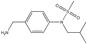 [4-(aminomethyl)phenyl]-N-(2-methylpropyl)methanesulfonamide Structure