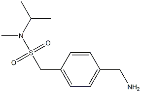 [4-(aminomethyl)phenyl]-N-methyl-N-(propan-2-yl)methanesulfonamide Structure