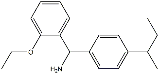 [4-(butan-2-yl)phenyl](2-ethoxyphenyl)methanamine 结构式