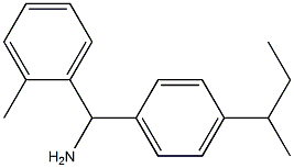 [4-(butan-2-yl)phenyl](2-methylphenyl)methanamine Structure