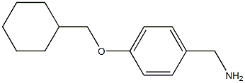 [4-(cyclohexylmethoxy)phenyl]methanamine Structure