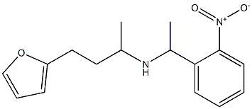 [4-(furan-2-yl)butan-2-yl][1-(2-nitrophenyl)ethyl]amine|