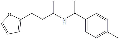 [4-(furan-2-yl)butan-2-yl][1-(4-methylphenyl)ethyl]amine,,结构式