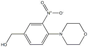 [4-(morpholin-4-yl)-3-nitrophenyl]methanol 结构式