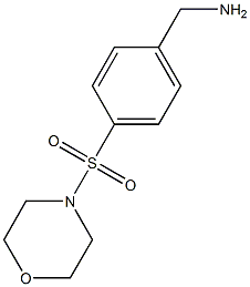 [4-(morpholine-4-sulfonyl)phenyl]methanamine,,结构式