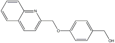 [4-(quinolin-2-ylmethoxy)phenyl]methanol 结构式