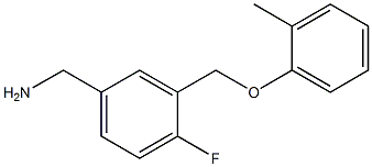 [4-fluoro-3-(2-methylphenoxymethyl)phenyl]methanamine