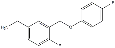  [4-fluoro-3-(4-fluorophenoxymethyl)phenyl]methanamine