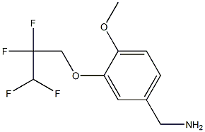 [4-methoxy-3-(2,2,3,3-tetrafluoropropoxy)phenyl]methanamine,,结构式