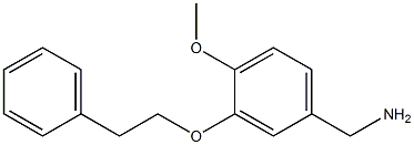 [4-methoxy-3-(2-phenylethoxy)phenyl]methanamine 化学構造式