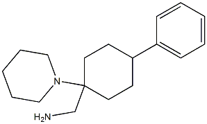 [4-phenyl-1-(piperidin-1-yl)cyclohexyl]methanamine Struktur
