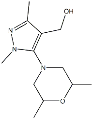 [5-(2,6-dimethylmorpholin-4-yl)-1,3-dimethyl-1H-pyrazol-4-yl]methanol