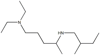 [5-(diethylamino)pentan-2-yl](2-methylbutyl)amine,,结构式