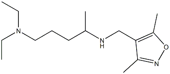 [5-(diethylamino)pentan-2-yl][(3,5-dimethyl-1,2-oxazol-4-yl)methyl]amine Structure