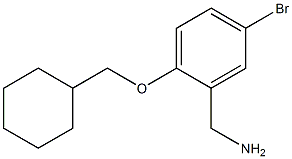 [5-bromo-2-(cyclohexylmethoxy)phenyl]methanamine