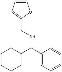 [cyclohexyl(phenyl)methyl](furan-2-ylmethyl)amine Struktur