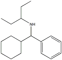 [cyclohexyl(phenyl)methyl](pentan-3-yl)amine,,结构式