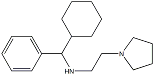 [cyclohexyl(phenyl)methyl][2-(pyrrolidin-1-yl)ethyl]amine Struktur