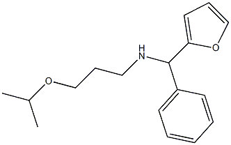 [furan-2-yl(phenyl)methyl][3-(propan-2-yloxy)propyl]amine 结构式