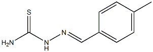 {[(4-methylphenyl)methylidene]amino}thiourea,,结构式