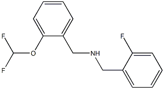 {[2-(difluoromethoxy)phenyl]methyl}[(2-fluorophenyl)methyl]amine