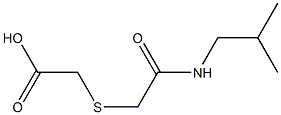 {[2-(isobutylamino)-2-oxoethyl]thio}acetic acid,,结构式