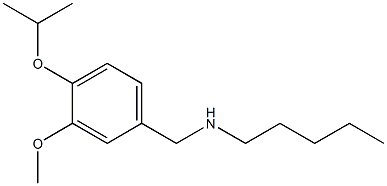 {[3-methoxy-4-(propan-2-yloxy)phenyl]methyl}(pentyl)amine Structure