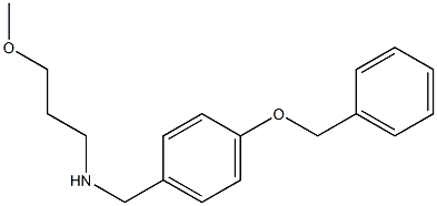 {[4-(benzyloxy)phenyl]methyl}(3-methoxypropyl)amine Structure