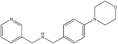 {[4-(morpholin-4-yl)phenyl]methyl}(pyridin-3-ylmethyl)amine|