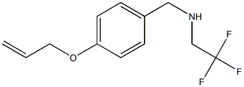 {[4-(prop-2-en-1-yloxy)phenyl]methyl}(2,2,2-trifluoroethyl)amine 结构式