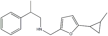 {[5-(2-methylcyclopropyl)furan-2-yl]methyl}(2-phenylpropyl)amine