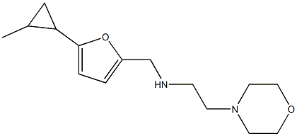 {[5-(2-methylcyclopropyl)furan-2-yl]methyl}[2-(morpholin-4-yl)ethyl]amine 结构式