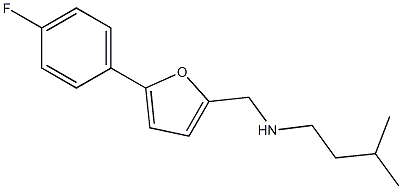 {[5-(4-fluorophenyl)furan-2-yl]methyl}(3-methylbutyl)amine Structure