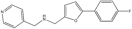 {[5-(4-fluorophenyl)furan-2-yl]methyl}(pyridin-4-ylmethyl)amine Structure