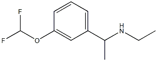 {1-[3-(difluoromethoxy)phenyl]ethyl}(ethyl)amine Structure