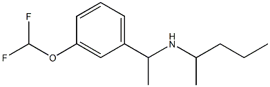 {1-[3-(difluoromethoxy)phenyl]ethyl}(pentan-2-yl)amine