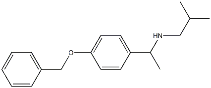 {1-[4-(benzyloxy)phenyl]ethyl}(2-methylpropyl)amine Structure