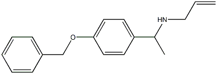 {1-[4-(benzyloxy)phenyl]ethyl}(prop-2-en-1-yl)amine Structure