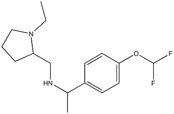 {1-[4-(difluoromethoxy)phenyl]ethyl}[(1-ethylpyrrolidin-2-yl)methyl]amine