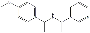 {1-[4-(methylsulfanyl)phenyl]ethyl}[1-(pyridin-3-yl)ethyl]amine Struktur
