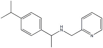 {1-[4-(propan-2-yl)phenyl]ethyl}(pyridin-2-ylmethyl)amine 结构式