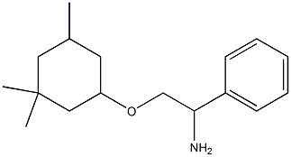 {1-amino-2-[(3,3,5-trimethylcyclohexyl)oxy]ethyl}benzene Struktur