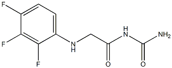 {2-[(2,3,4-trifluorophenyl)amino]acetyl}urea