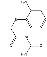 {2-[(2-aminophenyl)sulfanyl]propanoyl}urea Structure